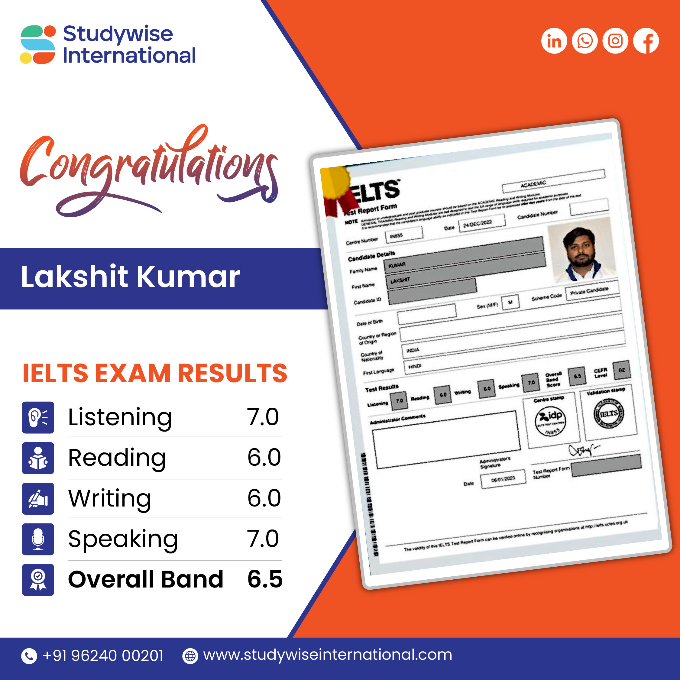 IELTS Score Post-06