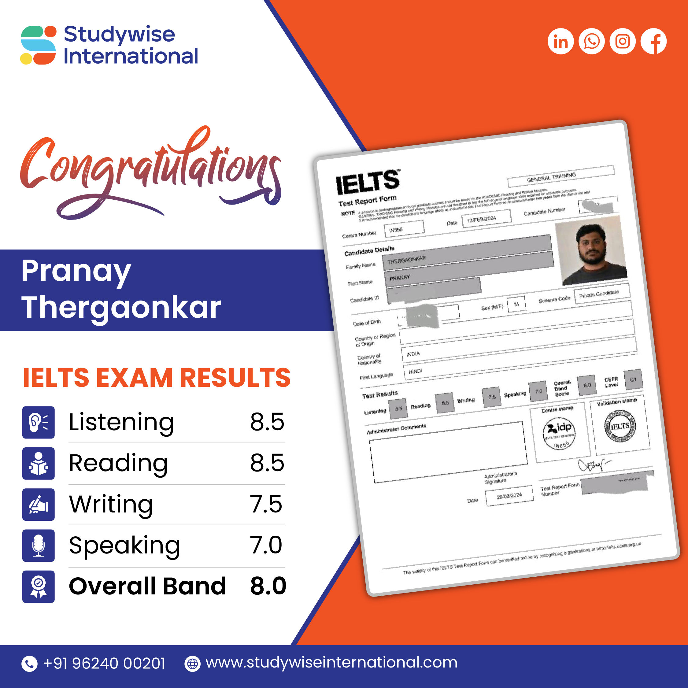 IELTS Score Post-07