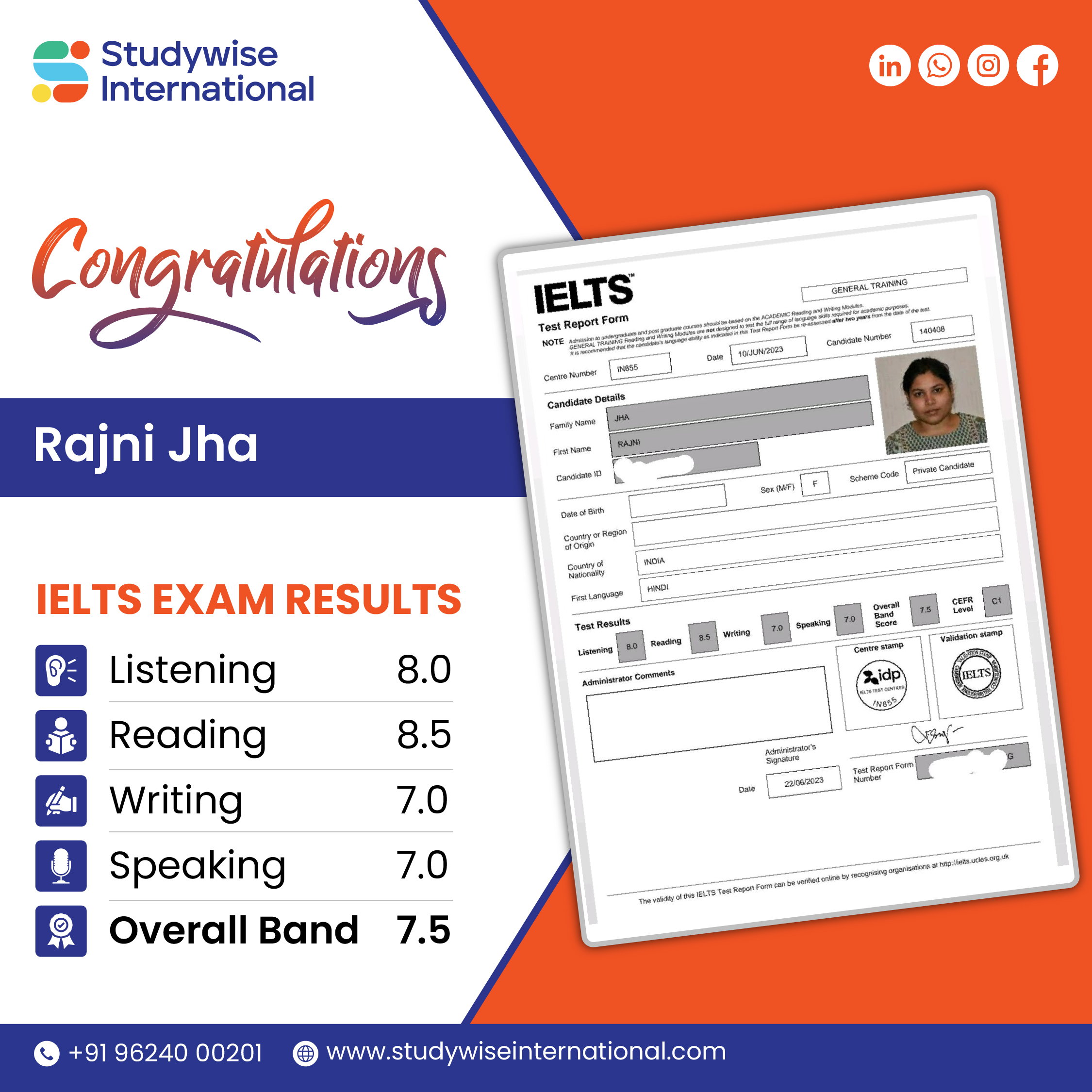 IELTS Score Post-09