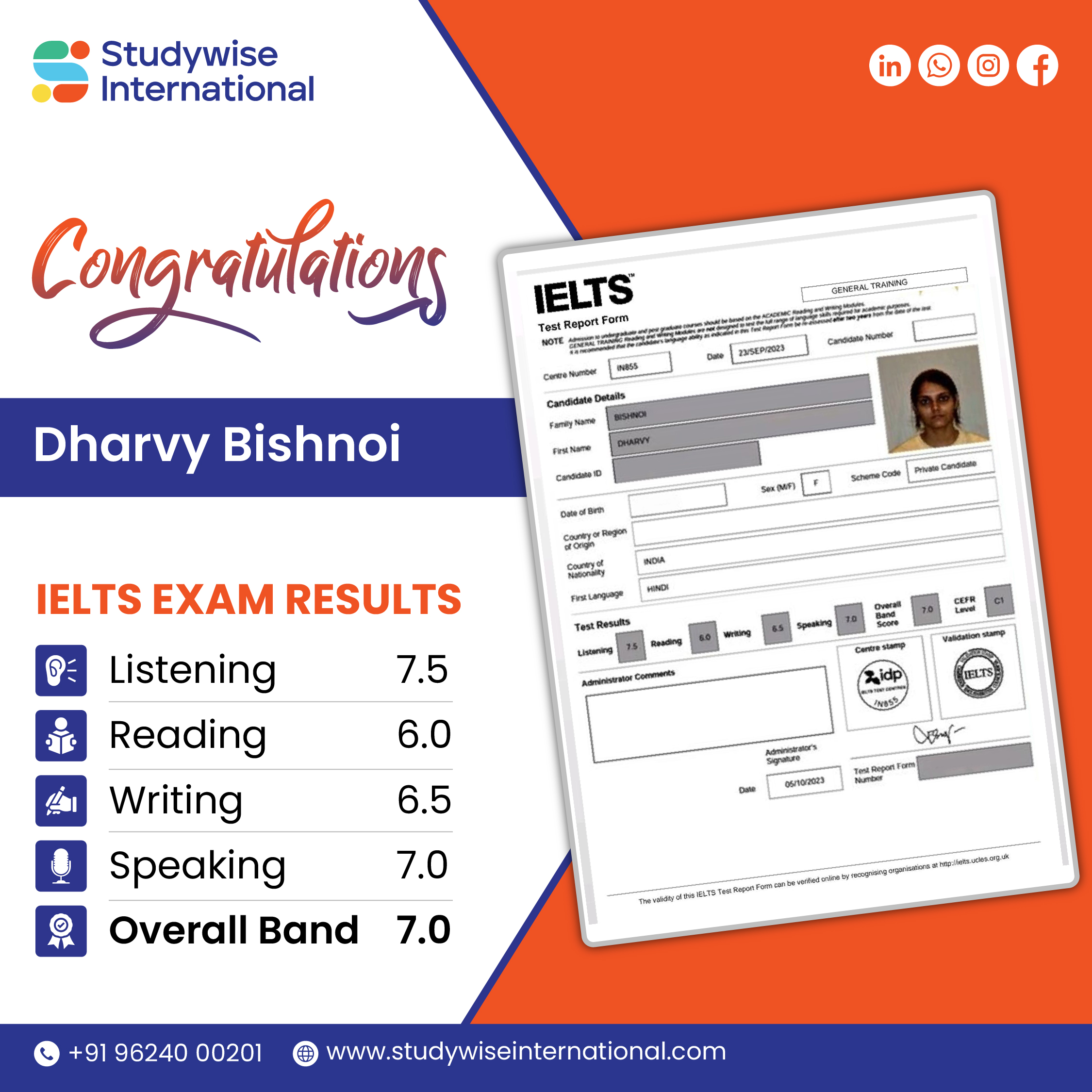 IELTS Score Post-10